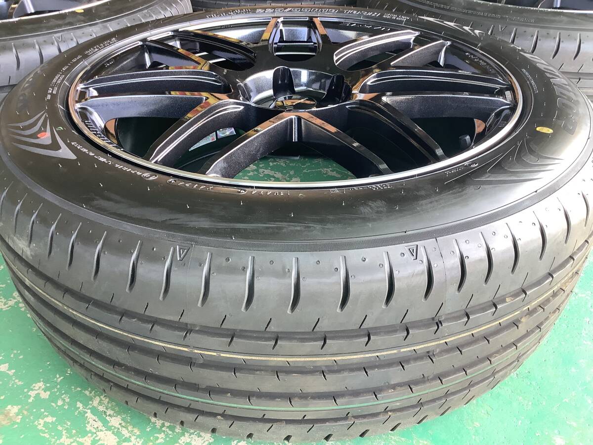 【未使用+バリ山】ウェッズスポーツ SA27R 19x8.5J 5H 114.3 +45 4本 1台分 225/55R19 2024年製 RAV4 ハリアー エクストレイル CX-5 CX-8 _画像4