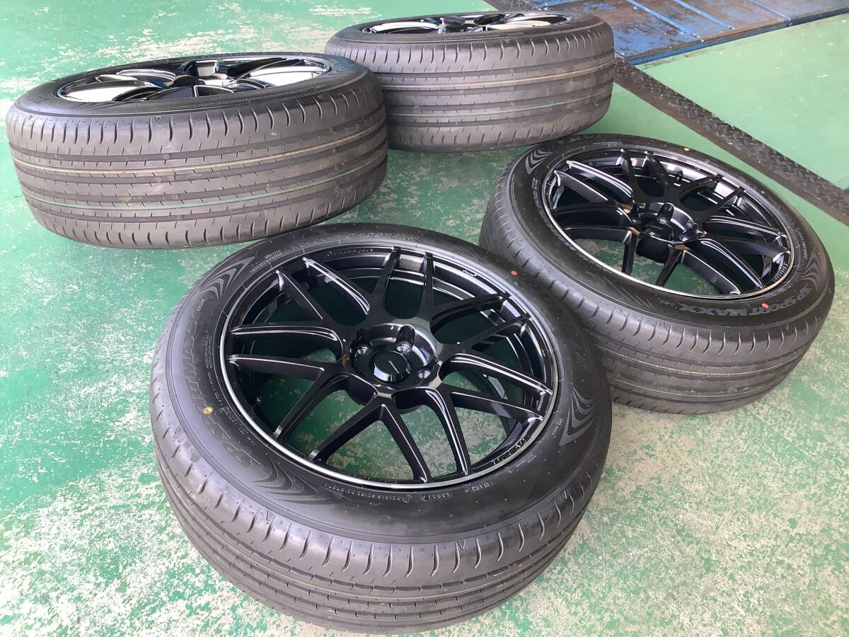 【未使用+バリ山】ウェッズスポーツ SA27R 19x8.5J 5H 114.3 +45 4本 1台分 225/55R19 2024年製 RAV4 ハリアー エクストレイル CX-5 CX-8 _画像10