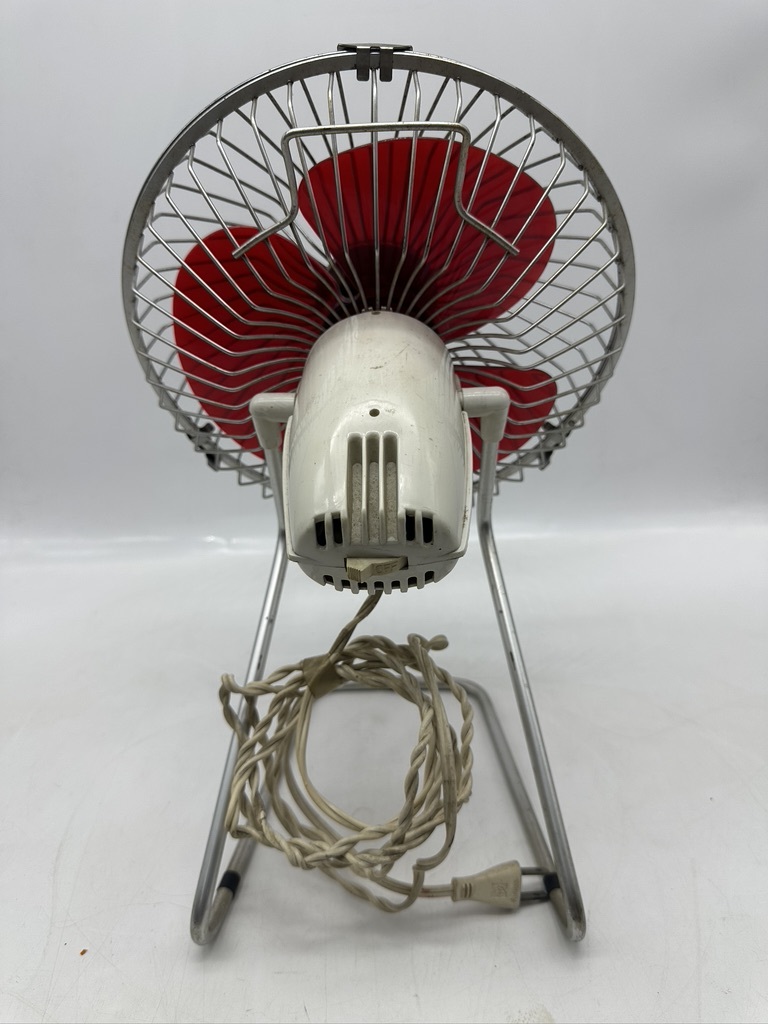 ナショナル 扇風機 ペットファン F-20AA 昭和レトロ ビンテージ 赤 H1022 昭和レトロ National ナショナル 扇風機 F-20AA 赤羽 3枚