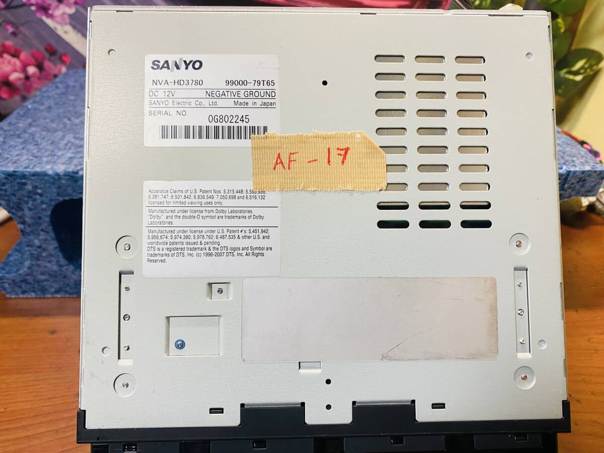  Sanyo NVA-HD3780 HDD navi 2013 год DVDCD воспроизведение OK