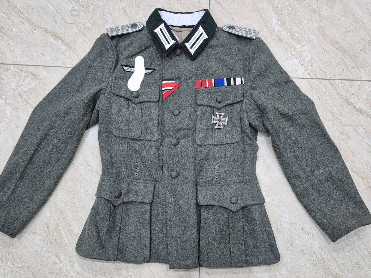 最高級のスーパー ドイツ軍 製(戦闘服 Mil-tec レプリカ ジャケット M36将校服 WW2 コスプレ衣装