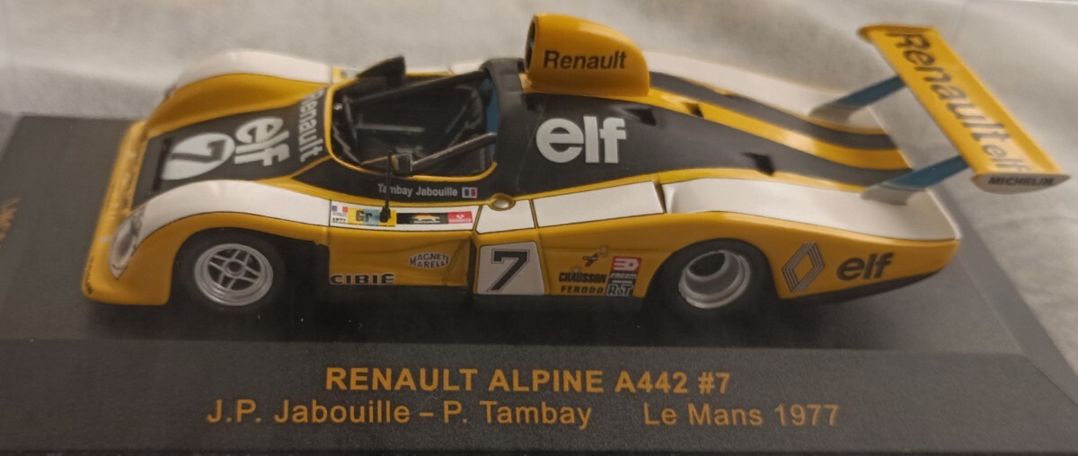 IXO◆ルノー ALPINE A442 #7 ルマン 1977★＃9モデルおまけ
