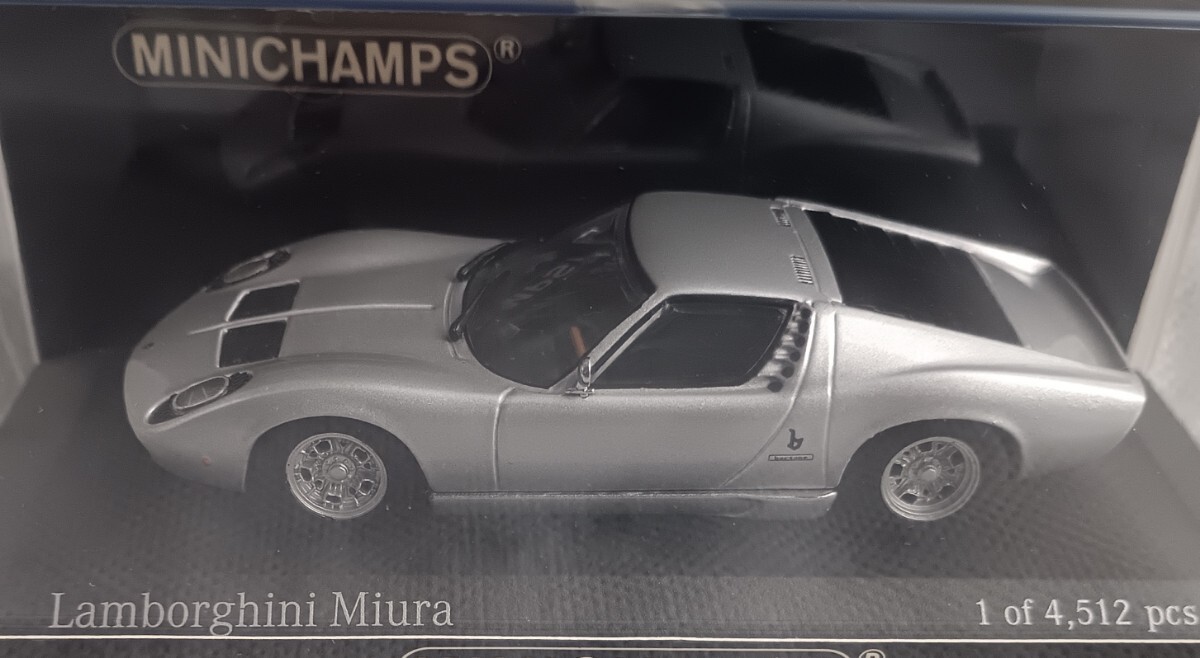 ミニチャンプス◆1/43 ランボルギーニ ミウラ 1986/シルバー★4512pcs.