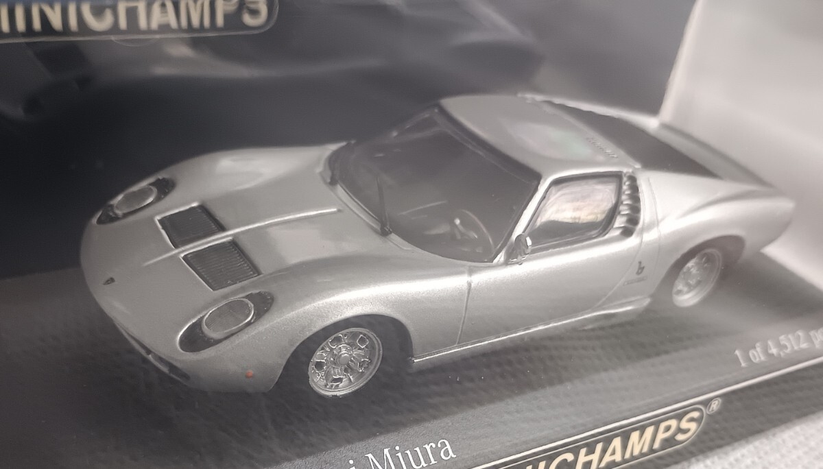 ミニチャンプス◆1/43 ランボルギーニ ミウラ 1986/シルバー★4512pcs.