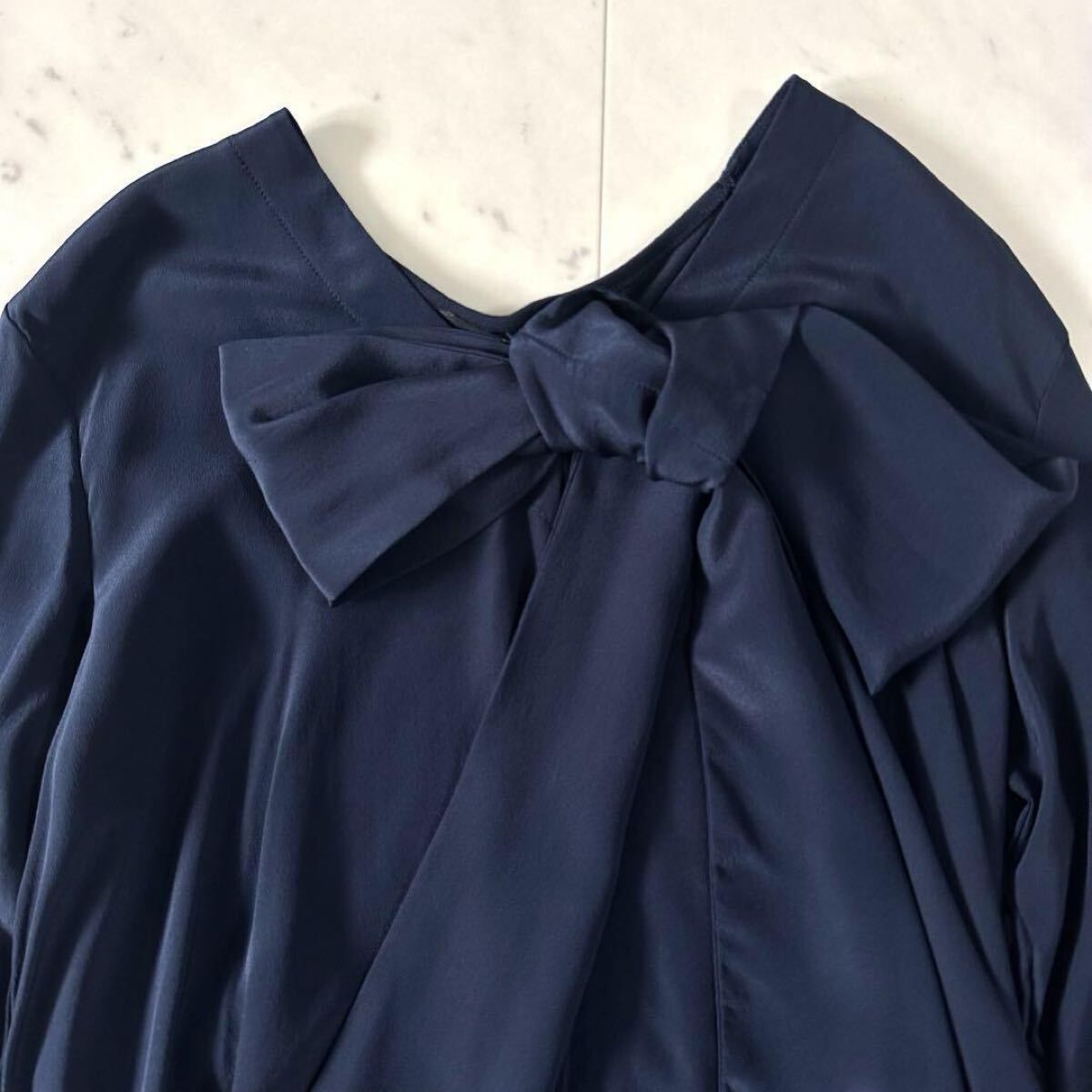 極美品?マックスマーラ WEEKEND シルクボウタイブラウス リボンブラウス レディース トップス 異素材 MaxMara 絹
