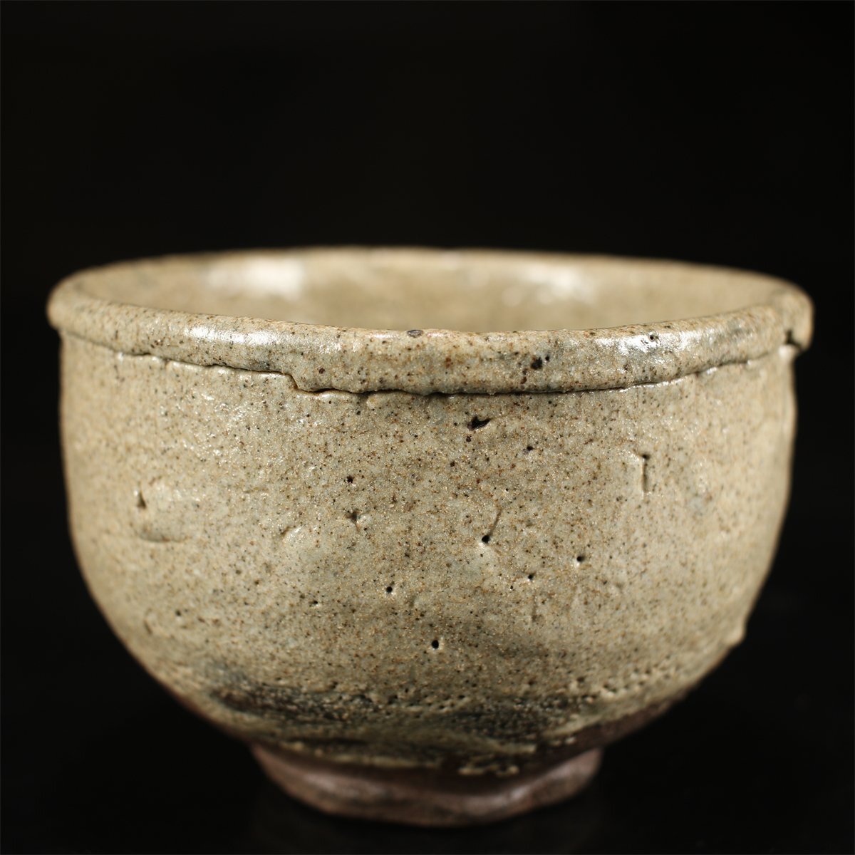 吉】CK265 江戸時代 【古唐津焼】 茶碗/箱付 美品!(茶碗 吉】CK265 江戸時代 【古唐津焼】 茶碗/箱付 美品!(茶碗