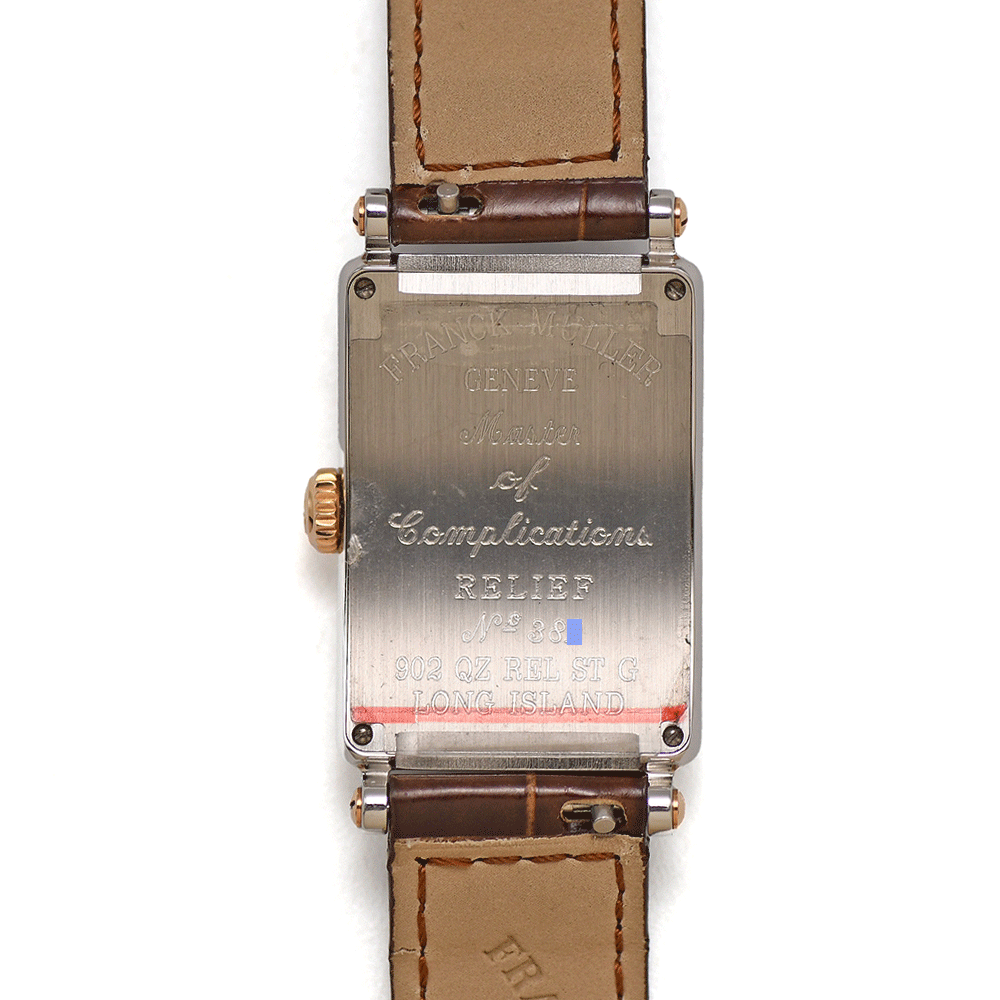 フランクミュラー FRANCK MULLER ロングアイランド 902QZRELSTG クォーツ SS/K18PG レディース 女性用 婦人用 腕時(shí)計(jì) 中古