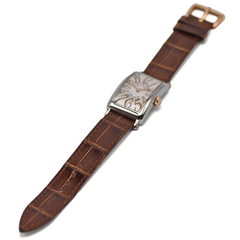 フランクミュラー FRANCK MULLER ロングアイランド 902QZRELSTG クォーツ SS/K18PG レディース 女性用 婦人用 腕時(shí)計(jì) 中古