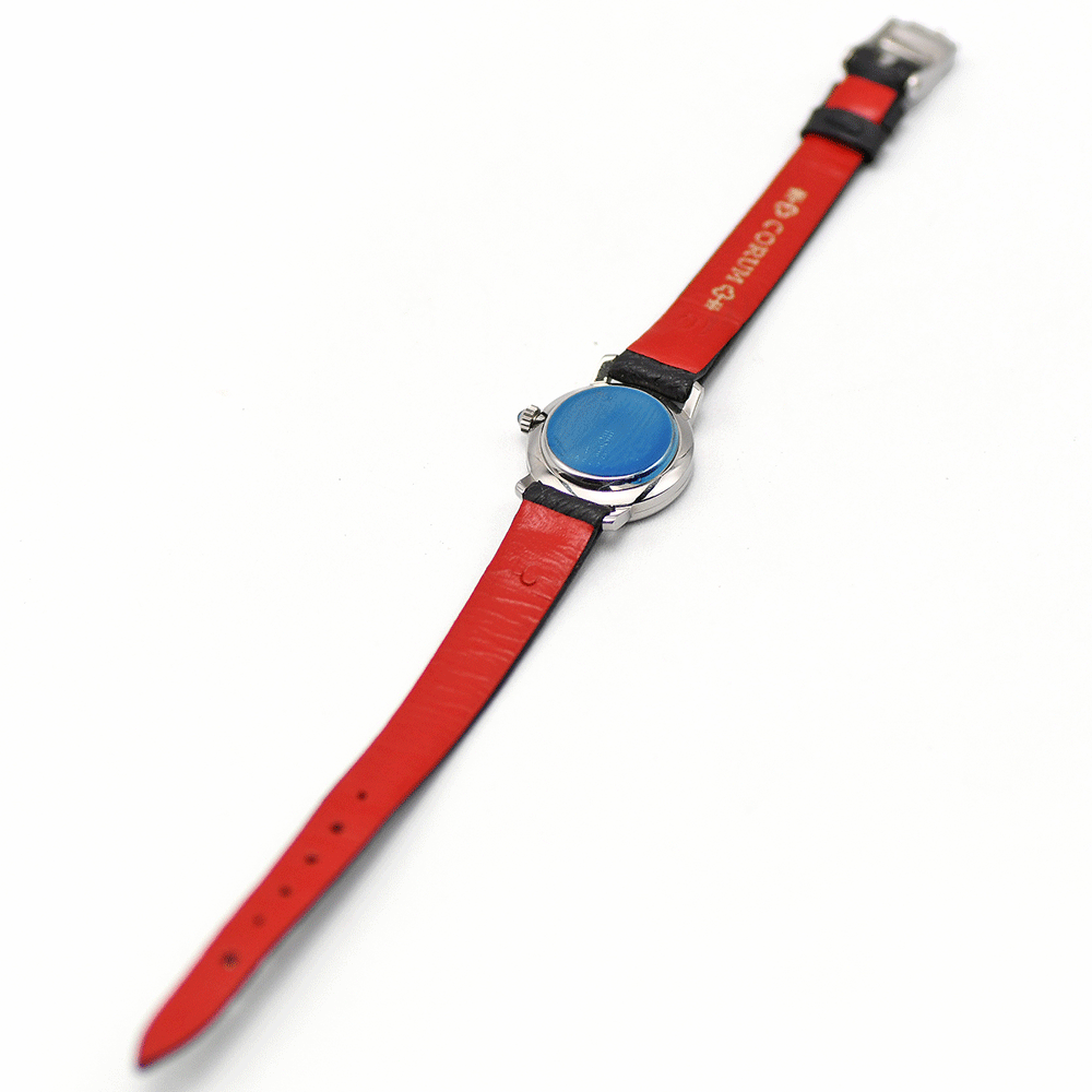  Corum CORUM механический завод наручные часы 16183 серебряный циферблат SS/ кожа женский женский для женщин античный б/у 