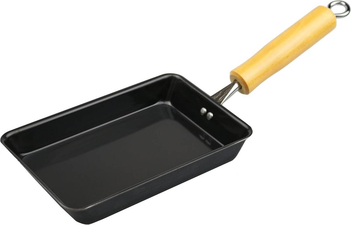 パール金属 燕三条製 鉄 卵焼き フライパン IH対応 玉子焼き器 The鉄 HB-2408ブラック卵焼き フライパン 12×19