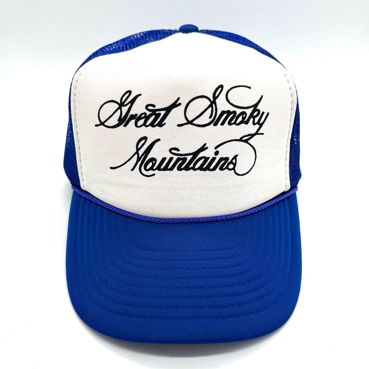 NISSUN CAP製 Great Smoky Mountains スーベニア メッシュキャップ 5パネル スナップバック 2トーン ビンテージキャップ 帽子