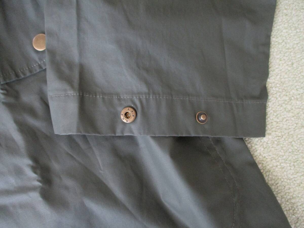 美品 ZARA ノンオイル オーバーサイズ ビンテージ加工 ハンティングジャケット ワークジャケット コート サイズ感 40 L カーキ セージ