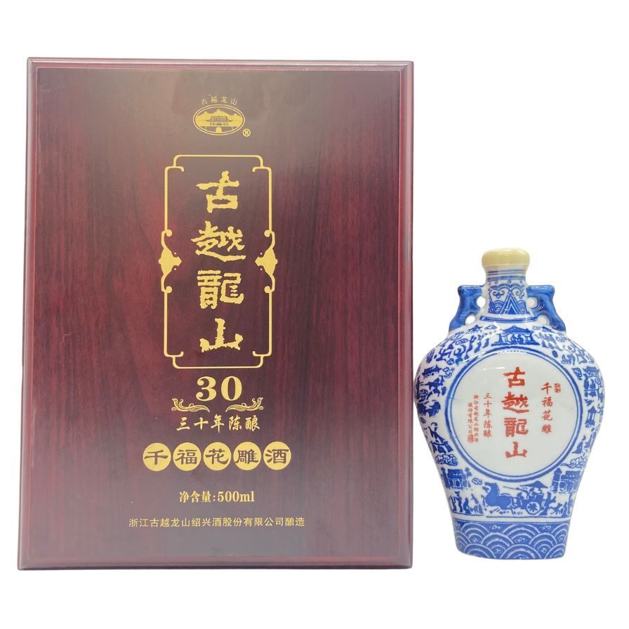 紹興酒 古越龍山 千福花雕 30年 景徳鎮ボトル 500ml 14% 【S2 紹興酒 古越龍山 千福花雕 30年 景徳鎮ボトル 500ml 14% 【S2