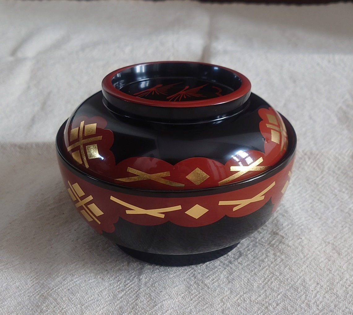 Amazon.co.jp: 秀衡塗 お椀 漆器 夫婦椀 吸物椀 煮物椀 雑煮椀