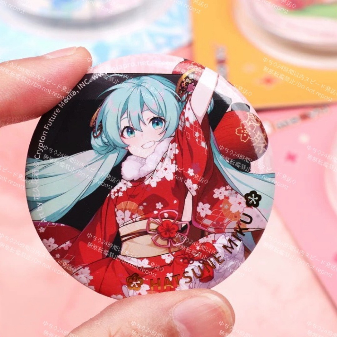 おまけ◎ 海外限定 VOCALOID ボカロ 39 缶バッジ 5.8cm 初音ミク