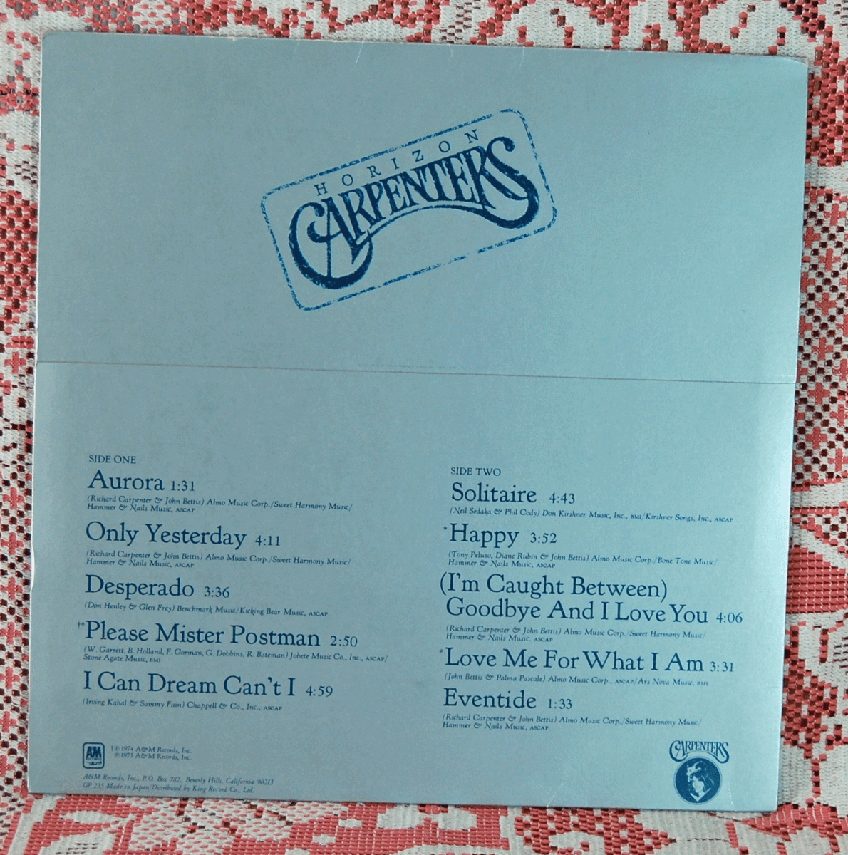 LP★カーペンターズ〈 ホライズン〉 /緑の地平線/GP-235_画像3