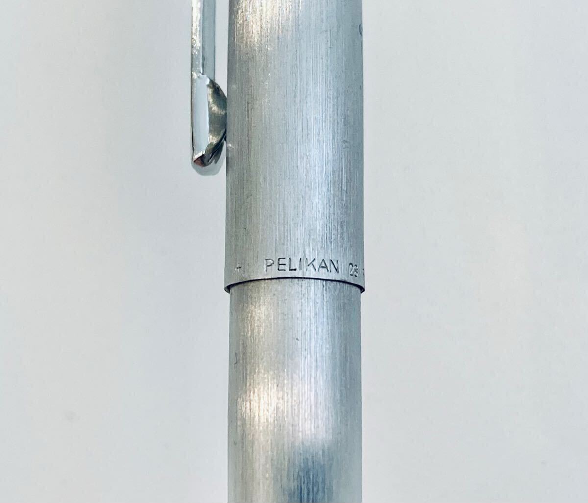 【1970s】ペリカン高級ボールペン シルベクサ♯28 Pelikan Silvexa ステンレスシルバー ヴィンテージ ビンテージ 筆記用具 文房具_画像5
