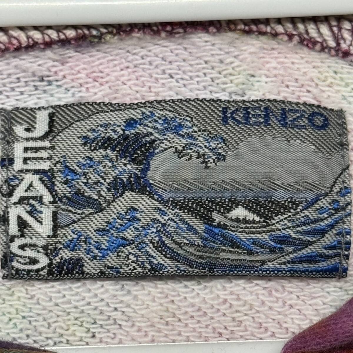 90s KENZO 葛飾北斎タグ 花柄 ジップアップパーカー ケンゾー 90 90s KENZO 葛飾北斎タグ 花柄 ジップアップパーカー ケンゾー 90