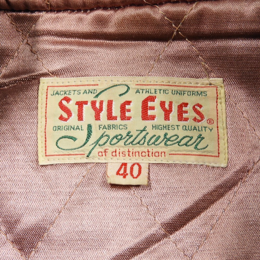 STYLE EYES スタイルアイズ 袖革スタジャン M16446 size 40 STYLE EYES スタイルアイズ 袖革スタジャン M16446 size 40