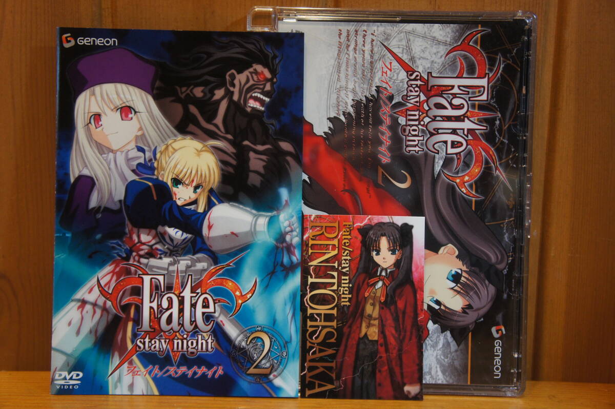 DVD Fate/stay night(2)feito* стойка Night cell версия новый такой же оригинал карта есть . внутри ..... ..... Saber . склон . промежуток . Sakura 