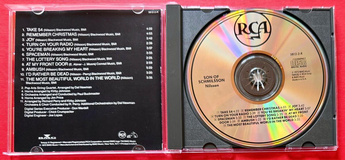 【CD】[2505060315] HARRY NILSSON「Son of Schmilsson」ハリー?ニルソン 輸入盤 盤面良好