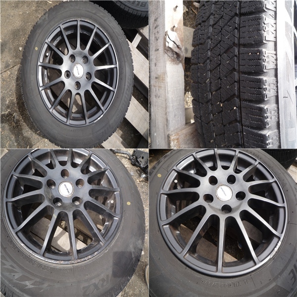 (IRVINE) 15 x 6J 5H 112 IS 45 (ミニ F55 クーパーD 等) BLIZZAK VRX2 x ４本 付き　