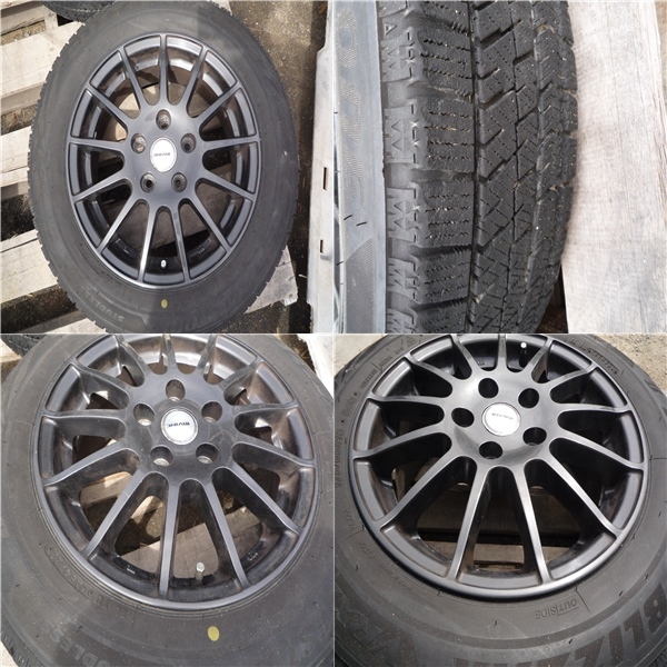 (IRVINE) 15 x 6J 5H 112 IS 45 (ミニ F55 クーパーD 等) BLIZZAK VRX2 x ４本 付き　