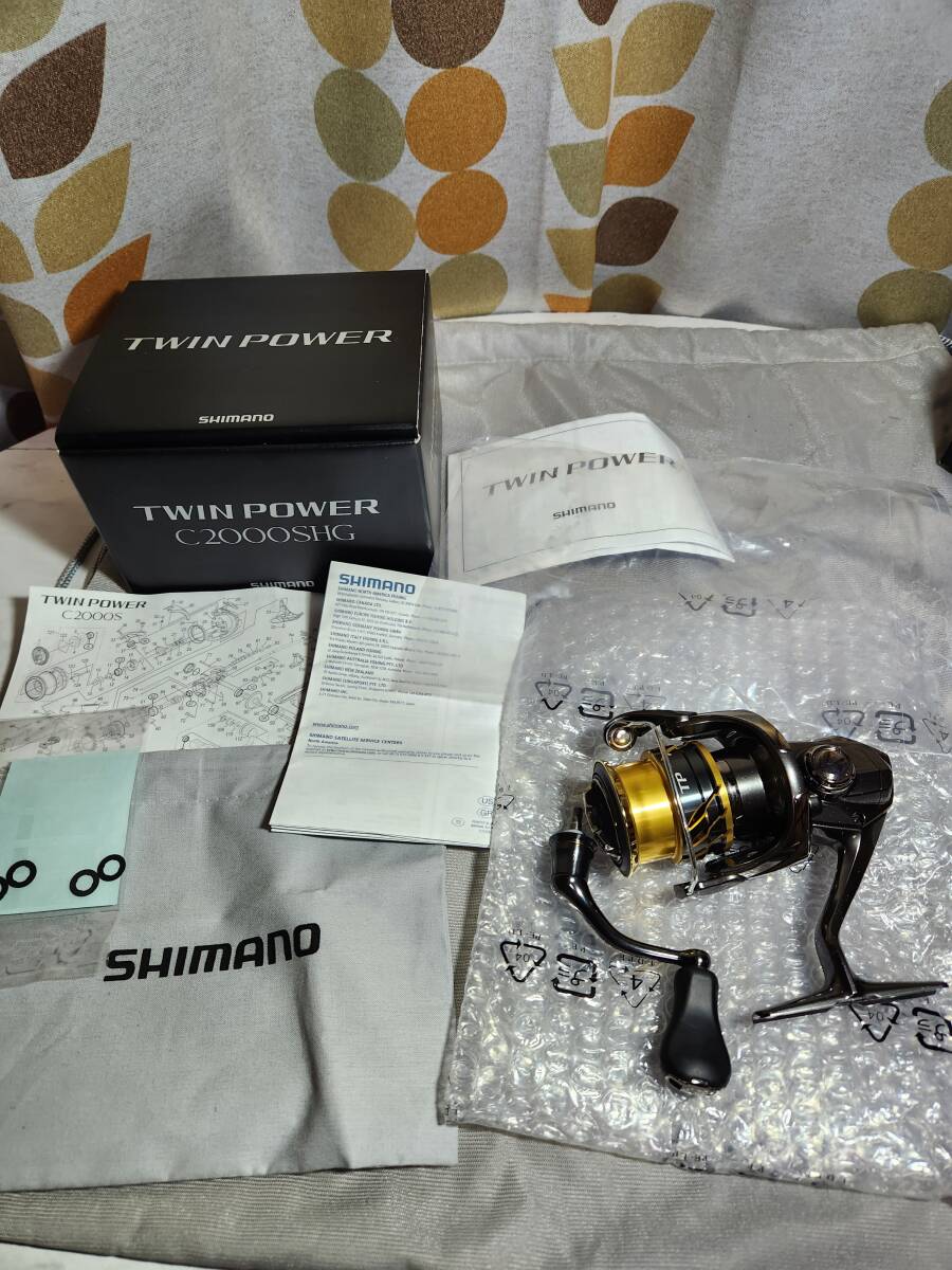 SIMANO シマノ 20 ツインパワー C2000SHG スピニングリール 使用 SIMANO シマノ 20 ツインパワー C2000SHG スピニングリール 使用