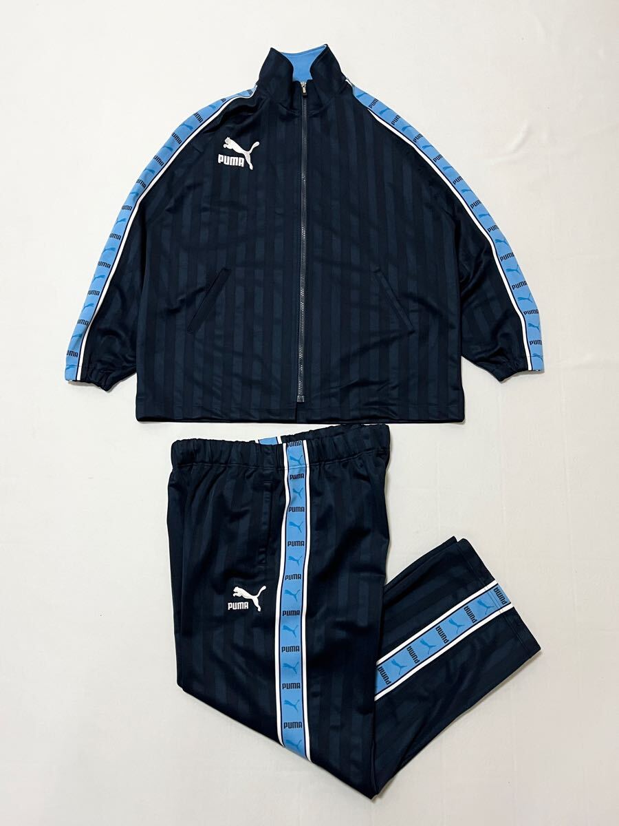 日本製 PUMA プーマ ロゴプリントデザイン ジャージ上下セット
