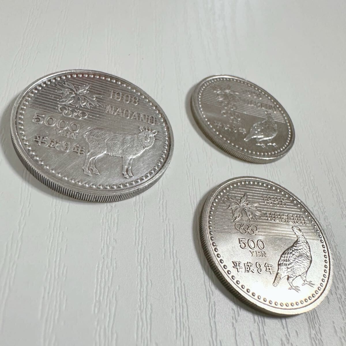 1998年 平成9年 長野オリンピック記念 長野五輪 プルーフ硬貨 3 1998年 平成9年 長野オリンピック記念 長野五輪 プルーフ硬貨 3