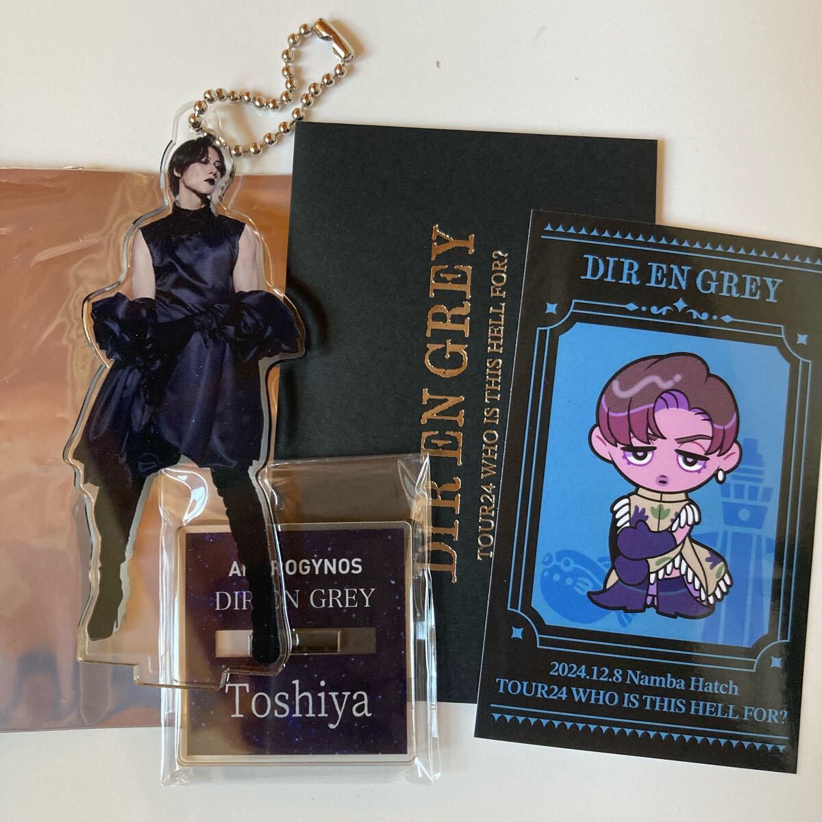 正規品販売！ EN DIR GREY Toshiya キーホルダー アクリルスタンド ANDROGYNOS ミュージシャン
