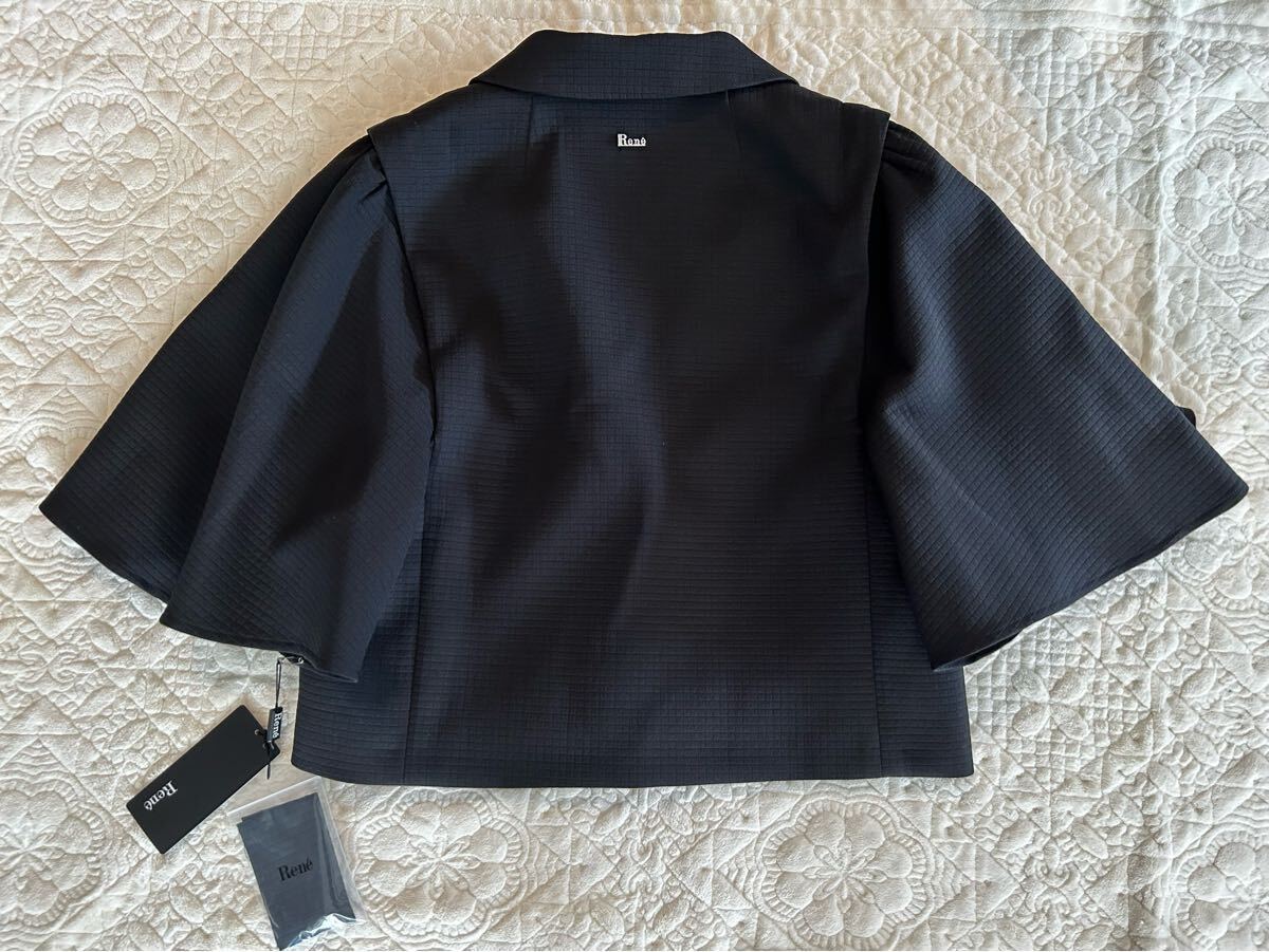 ★新品★Rene★フリル袖 ジャケット★36★ブラック★_画像5