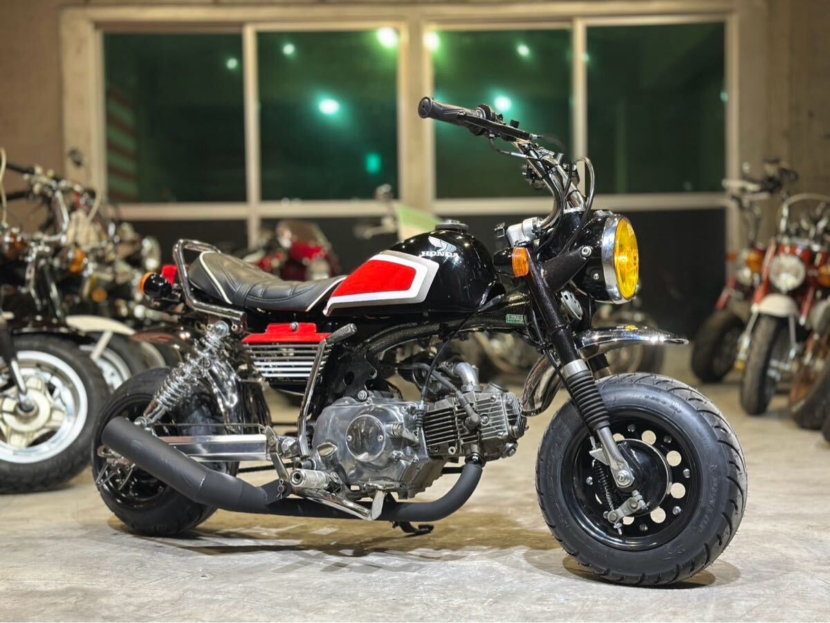 モンキー cbx 車体 5.5j フルカスタム シャコタン 鉄管 ワンオフ モンキー cbx 車体 5.5j フルカスタム シャコタン 鉄管 ワンオフ