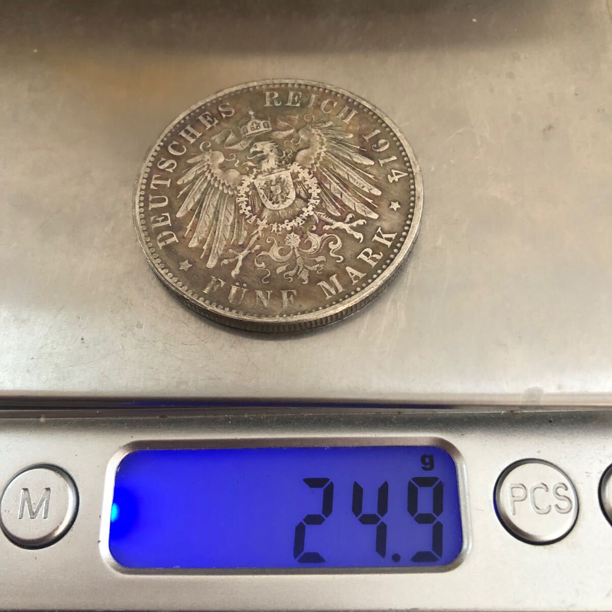 外国古銭 ドイツ帝国 プロイセン王国 3マルク銀貨 1914年 古銭 外国古銭 ドイツ帝国 プロイセン王国 3マルク銀貨 1914年 古銭