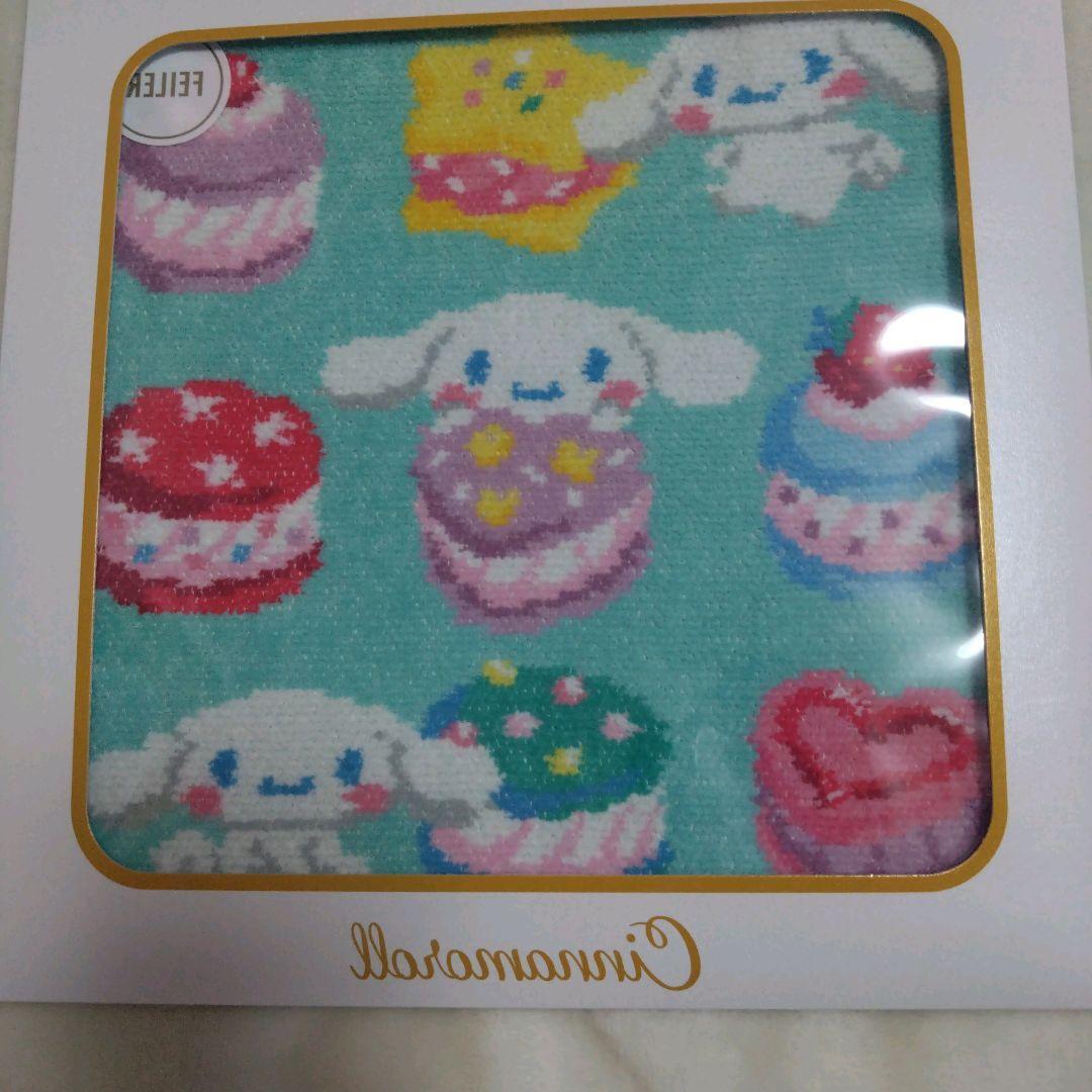 FEILER　フェイラー　ハンカチ　シナモンロール　サンリオ　Sanrio　タオル　限定　スイーツ　ケーキ　コラボ