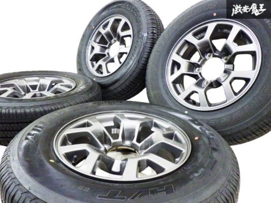 【 美品 22年制 175/80R16 タイヤ付 】 スズキ純正 JB74W ジムニー シエラ 15インチ 5.5J +5 PCD139.7 5H ホイール 4本 棚36B