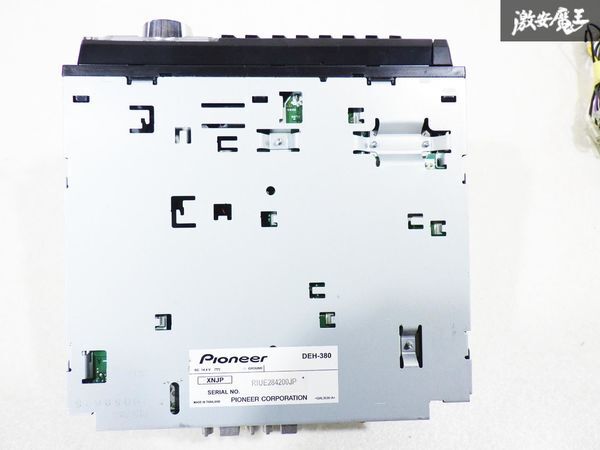  фактически работающий снимать!! carrozzeria Carozzeria CD плеер Car Audio 1DIN DEH-380 электропроводка есть универсальный немедленная уплата полки 22A