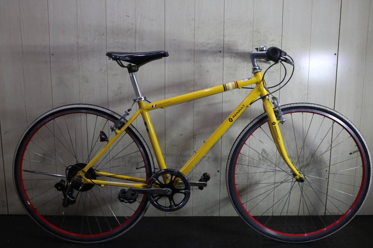 ルノー(RENAULT)700C シマノ6速 アルミ 440mm YELLOW 人気良品!ルノー(RENAULT)700C シマノ6速 アルミ 440mm