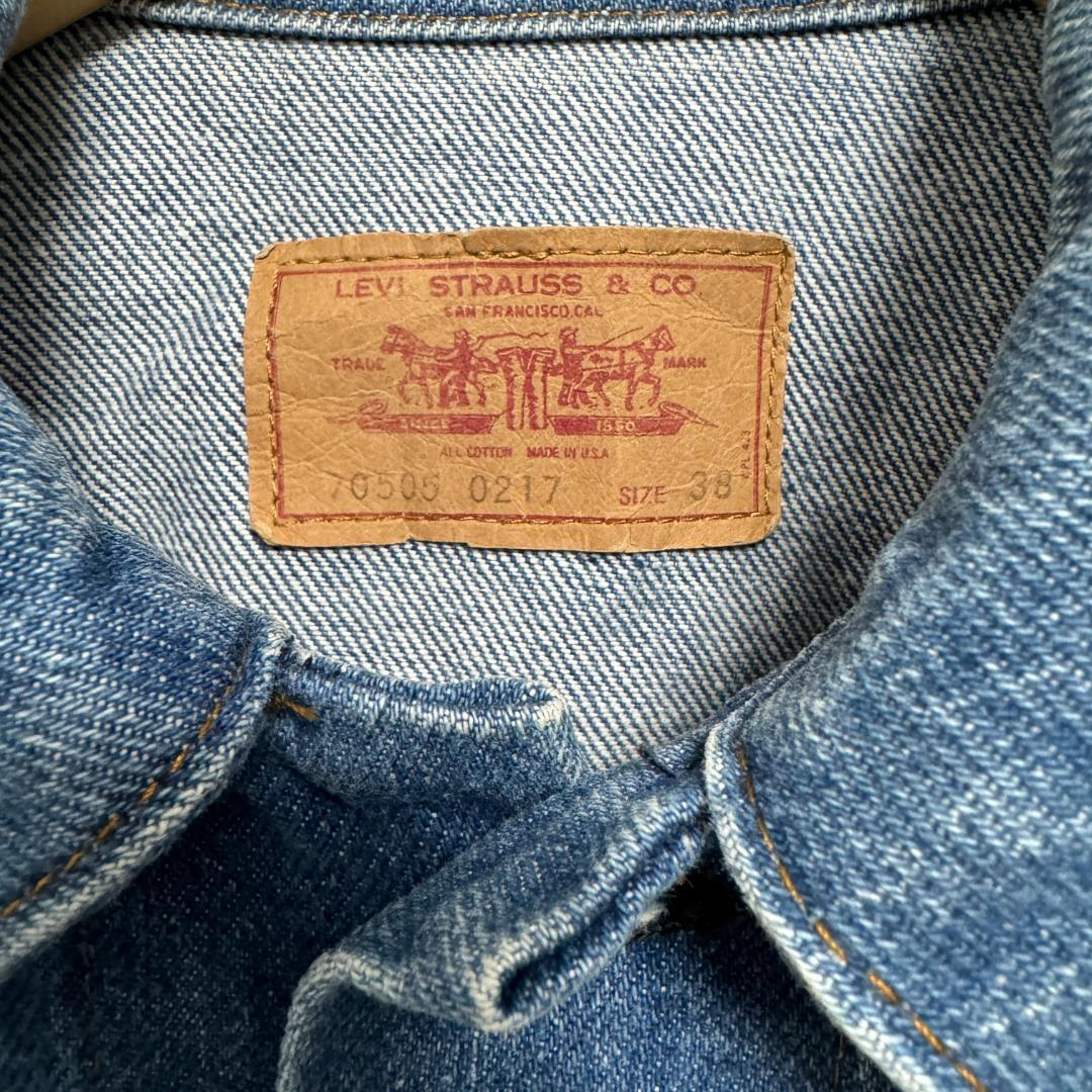 Levi's 70505 0217 デニムジャケット 38 刻印527 USA製 アメリカ Levi's 70505 0217 デニムジャケット 38 刻印527 USA製 アメリカ