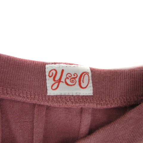 ヤングアンドオルセン YOUNG & OLSEN リブカットソー 半袖 ラウンドネック 無(wú)地 1 ピンク /YS28 レディース