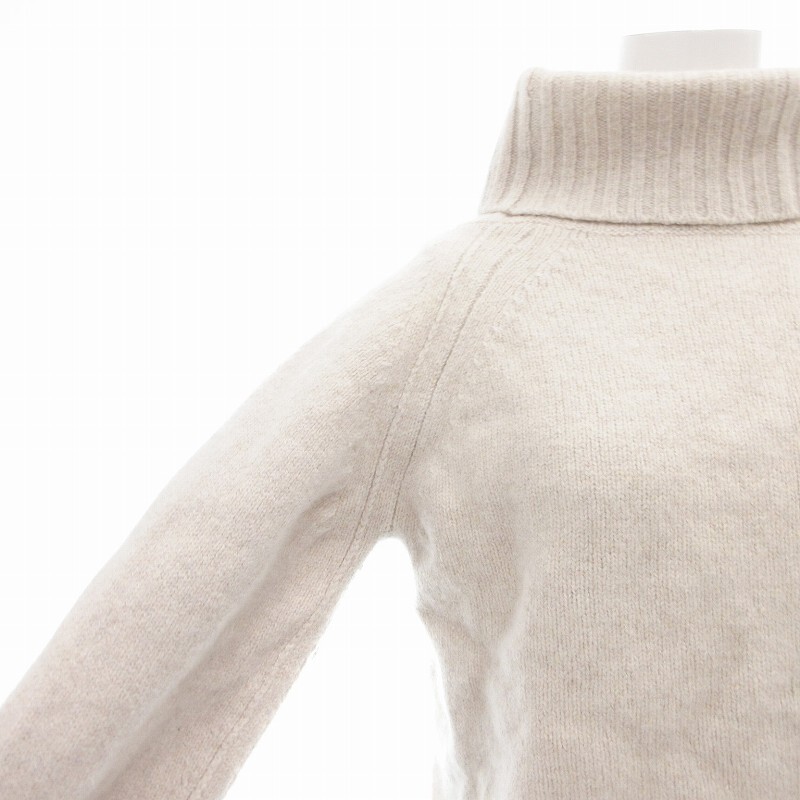  United Arrows красота & Youth прекрасный товар soft low ведро gta-toru шея вязаный свитер длинный рукав белый 