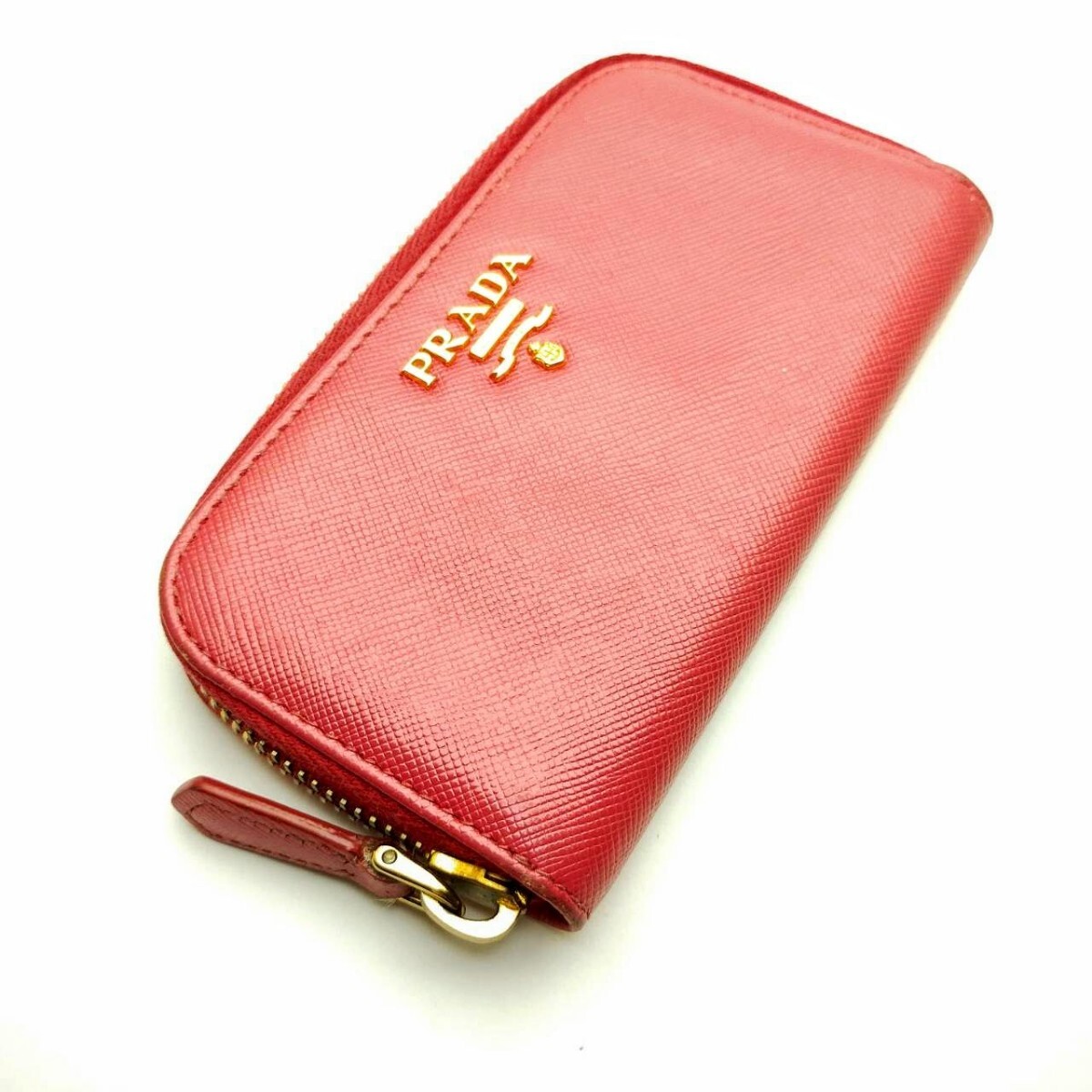 プラダ　PRADA　キーケース　６連　 ファスナー　メモ▲A7