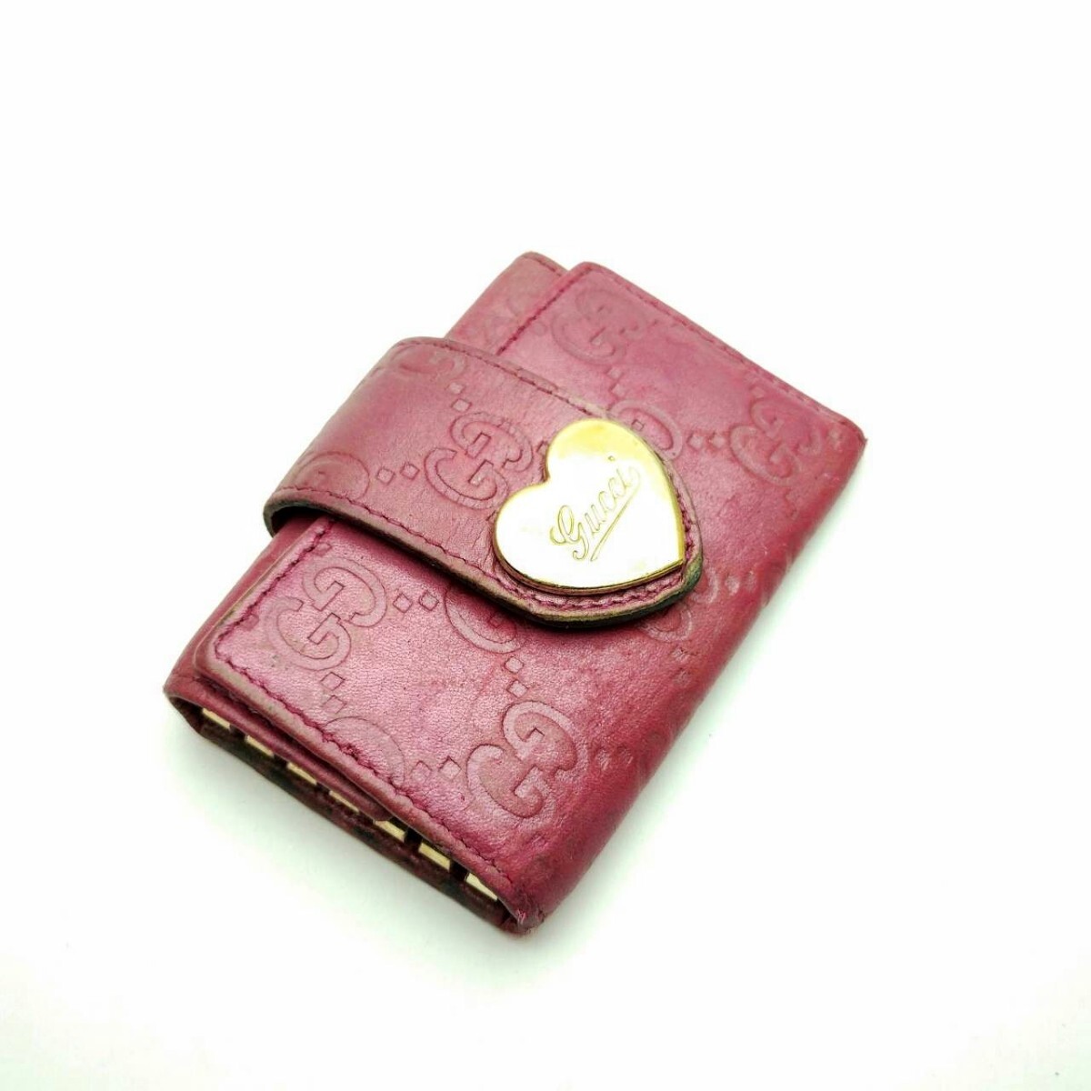 グッチ　ハート　 キーケース　６連　 GUCCI　メモA１１