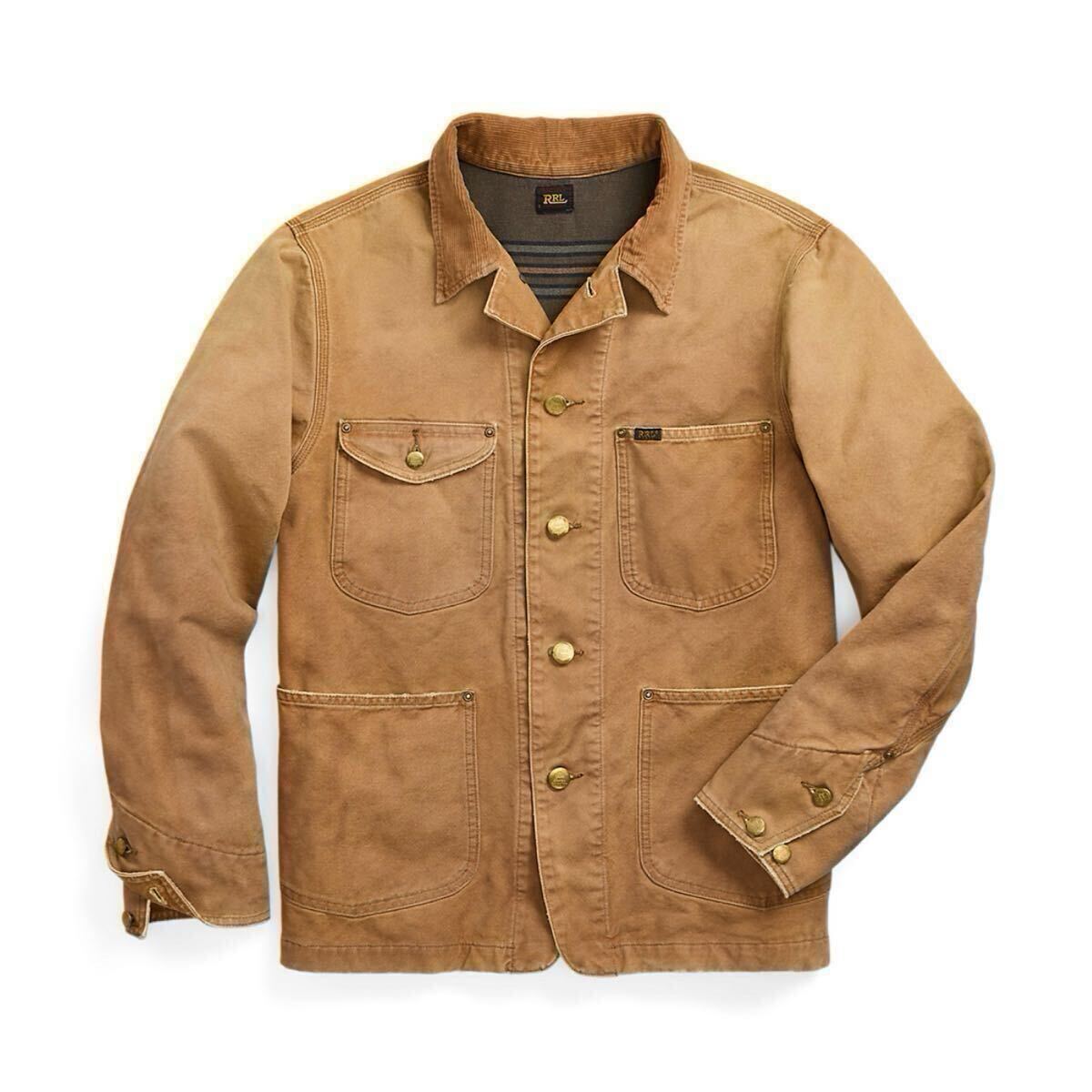 RRL コーデュロイ 太畝 カバーオール 4ポケット USED加工 RRL コーデュロイ 太畝 カバーオール 4ポケット USED加工