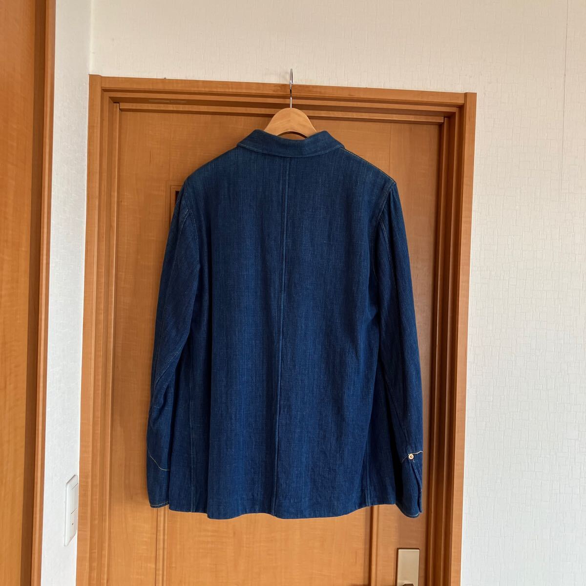 SOULIVE JAPAN BLUE JEANS Denim комбинезон BLX-6-004 размер 4 saw Live Japan голубой индиго ткань магазин персик Taro джинсы хлопок 100% шелк другой ткань 