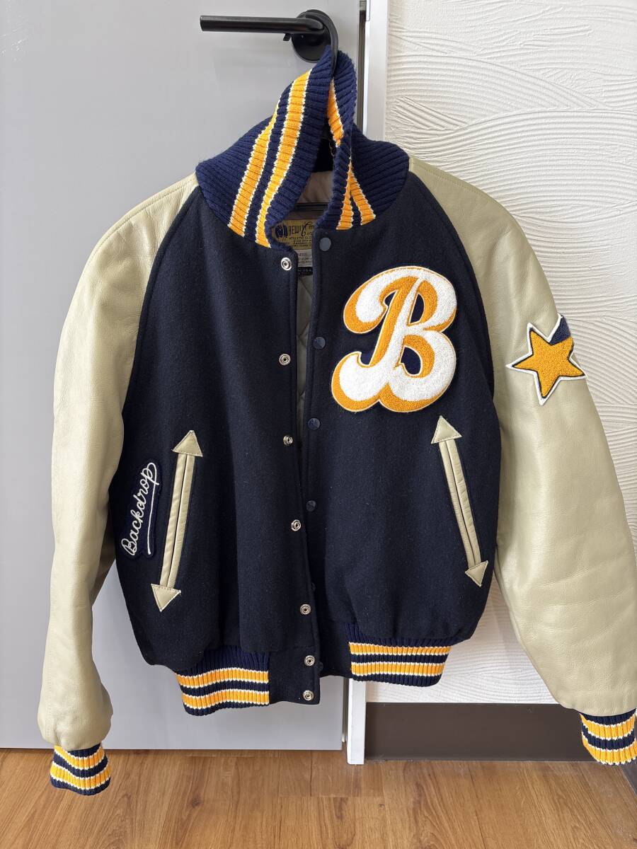□2696 BACKDROP バックドロップ 別注 HEWITT サイズ46 袖革 □2696 BACKDROP バックドロップ 別注 HEWITT サイズ46 袖革