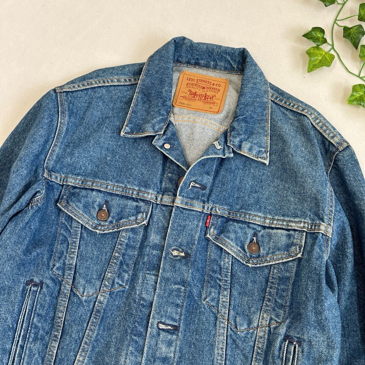〇740y】38 USA製◇90s Levi's リーバイス デニムジャケット 〇740y】38 USA製◇90s Levi's リーバイス デニムジャケット