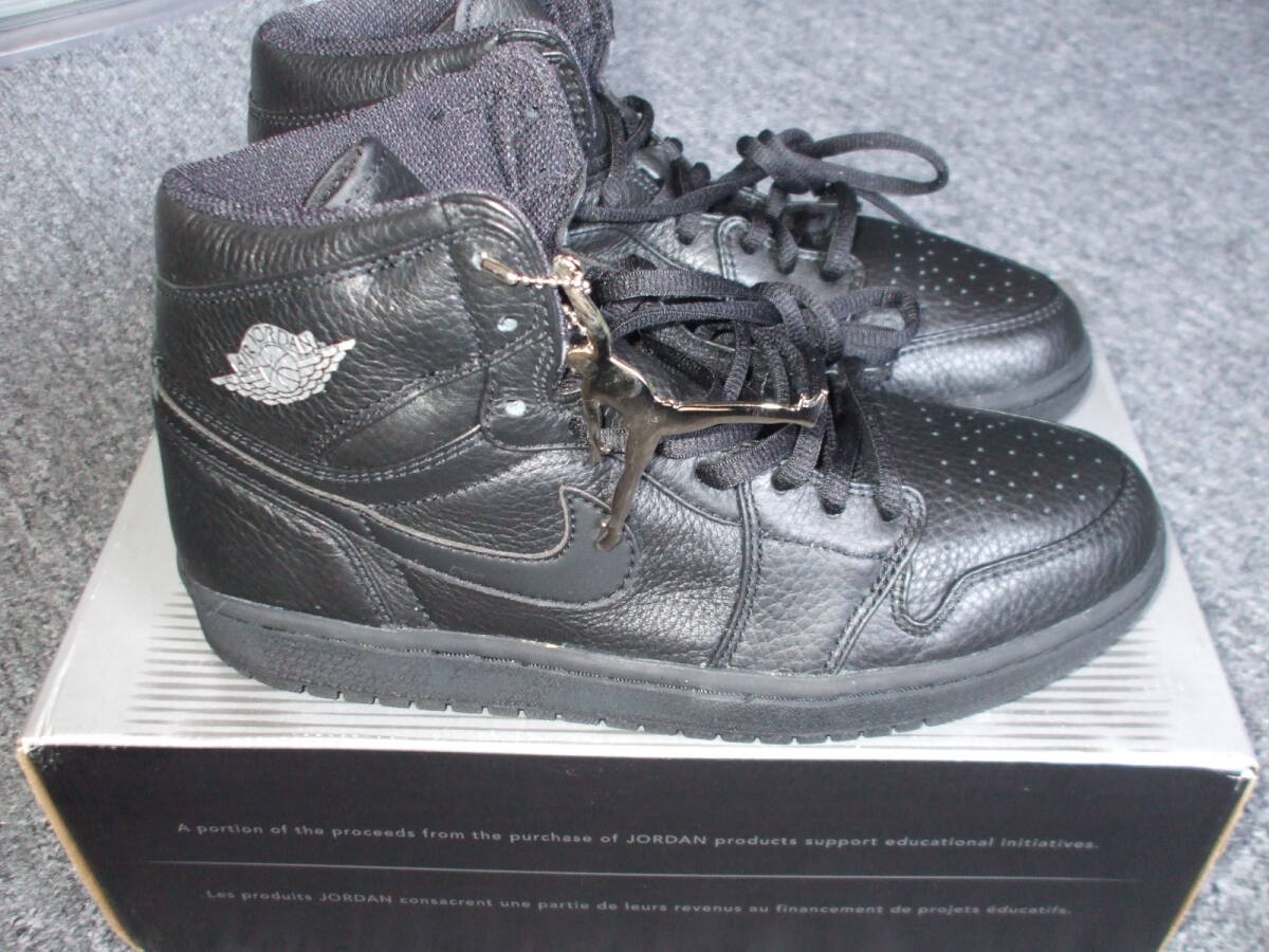 未使用 3000足限定 AIR JORDAN 1(2001 ADDITION)黒黒銀 2001年製 未使用 3000足限定 AIR JORDAN 1(2001 ADDITION)黒黒銀 2001年製