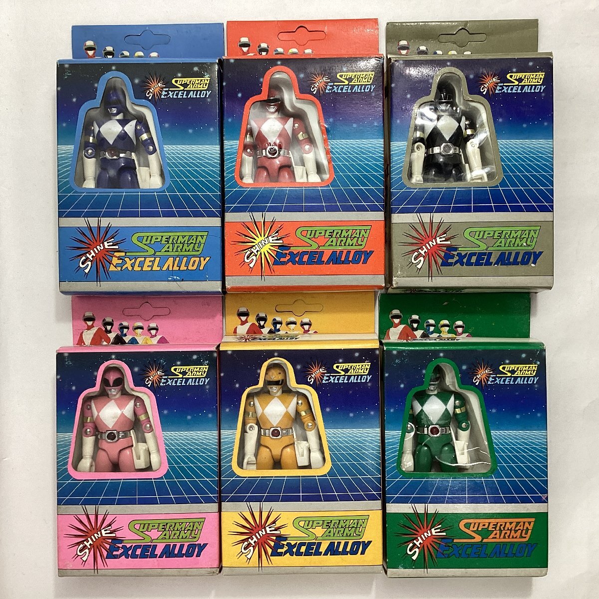 海外版 恐竜戦隊ジュウレンジャー フィギュア 6体 セット 光る超 海外版 恐竜戦隊ジュウレンジャー フィギュア 6体 セット 光る超