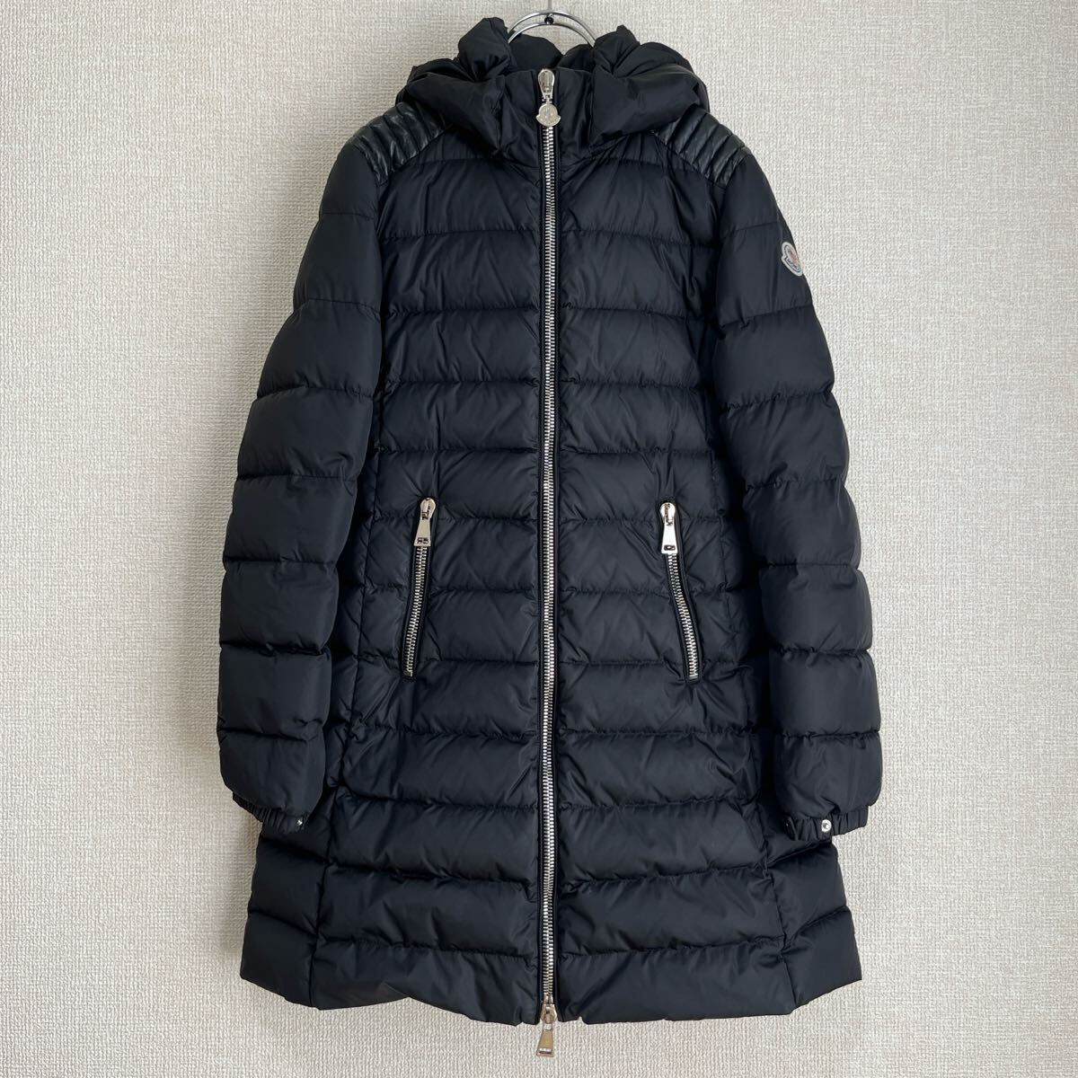 【高級】MONCLER ダウンコート OROPHIN ブラック 0 Aライン_画像1